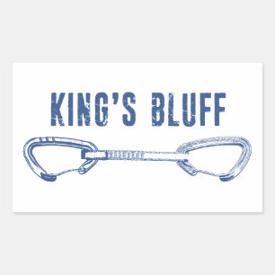 Sticker Rectangulaire Tirage rapide pour l'escalade de King's Bluff Tenn