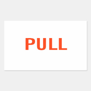 Sticker Rectangulaire Tirez l'autocollant