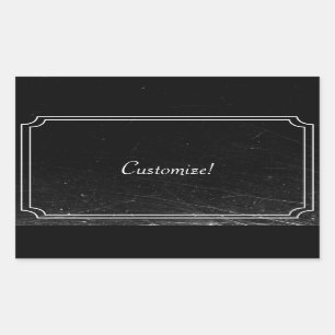 Sticker Rectangulaire Titre de cinéma muet de Scrached