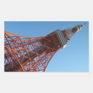 Sticker Rectangulaire Tokyo Tower 東 京 タ ワ