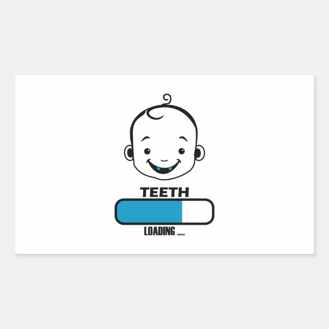 Sticker Rectangulaire tooth loadefirst (Devant)