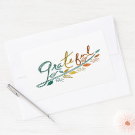 Sticker Rectangulaire Toujours reconnaissant