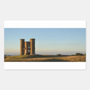 Sticker Rectangulaire Tour de Broadway dans l'autocollant de rectangle