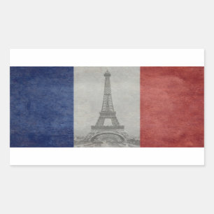 Sticker Rectangulaire Tour Eiffel, Paris France