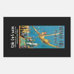Sticker Rectangulaire Tournoi de tennis de Atlantic City
