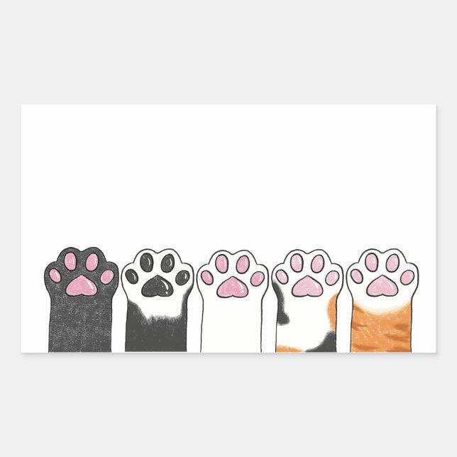 Sticker Rectangulaire Tous les haricots (Devant)