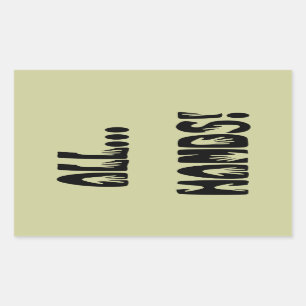 Sticker Rectangulaire Toutes... Mains