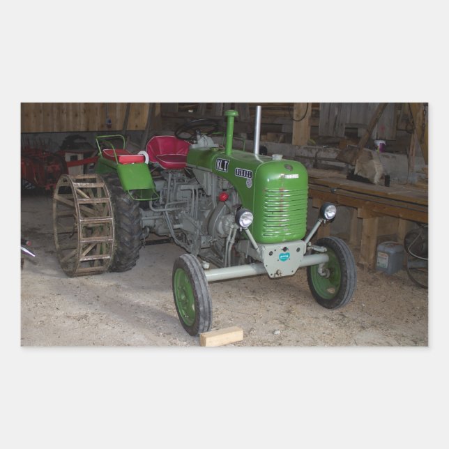 Sticker Rectangulaire Tracteur Green Steyr KL I (Devant)
