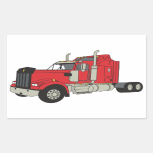 Sticker Rectangulaire Tracteur Kenworth