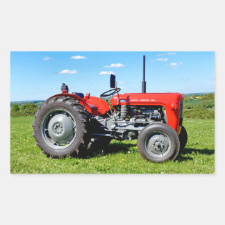 Sticker Rectangulaire Tracteur Massey Ferguson 35