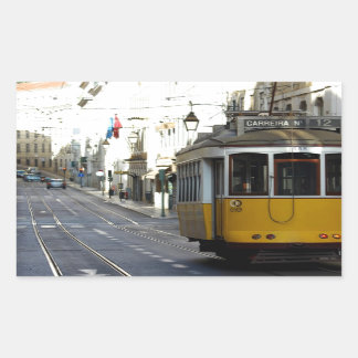 Sticker Rectangulaire Tram 28, Lisbon, Portugal