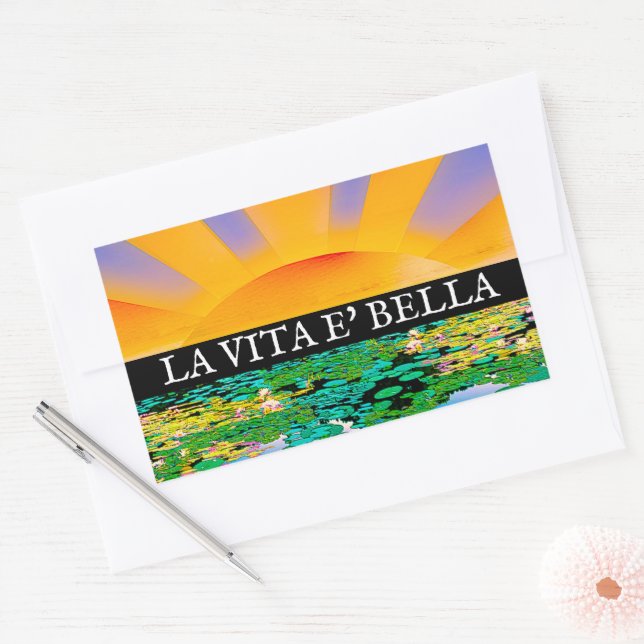 STICKER RECTANGULAIRE TRANQUILLITÉ ÉNORME  (Enveloppe)