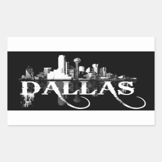 Sticker Rectangulaire Triple D (Dallas, Texas)
