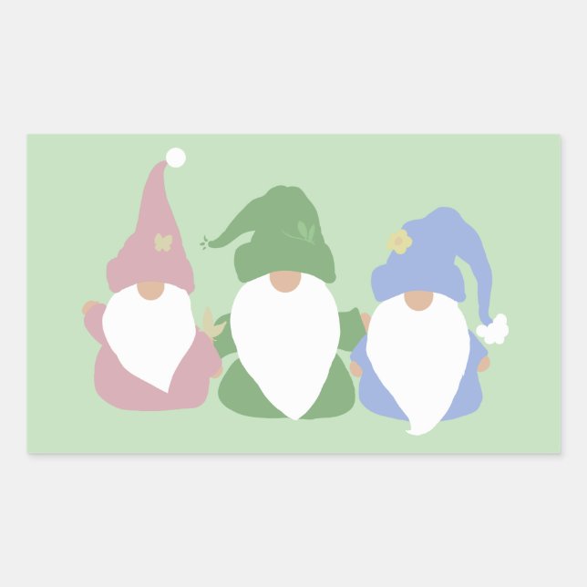 Sticker Rectangulaire Trois petits nomes (Devant)