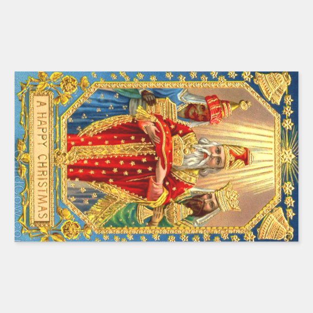 STICKER RECTANGULAIRE TROIS ROIS (Devant)