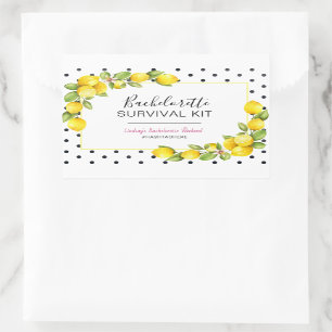 Sticker Rectangulaire Trousse de Survie Lemon de la Fiancée