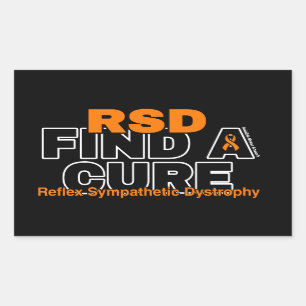 STICKER RECTANGULAIRE TROUVER UN TRAITEMENT/BOLD...RSD