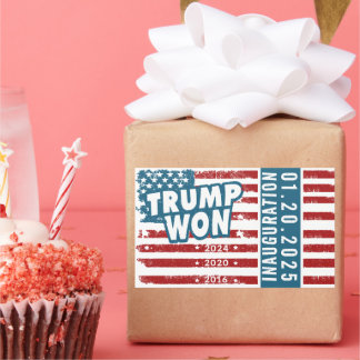 Sticker Rectangulaire Trump a gagné 2024