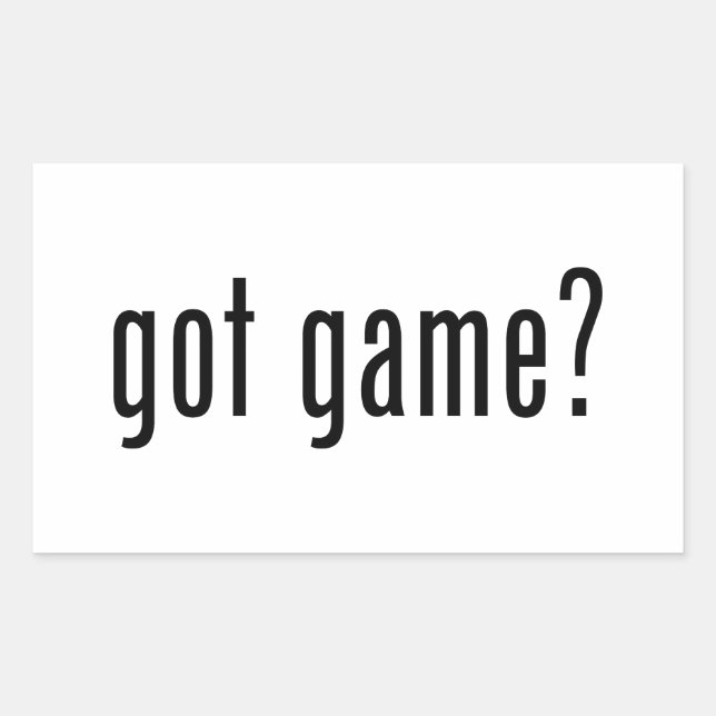 Sticker Rectangulaire tu as du jeu ? (Devant)