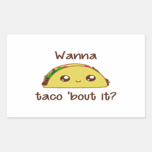 Sticker Rectangulaire Tu Veux Taco ?