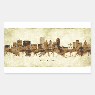 Sticker Rectangulaire Tulsa Oklahoma