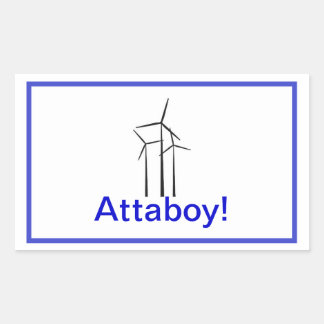 Sticker Rectangulaire Turbine éolienne Atta Boy