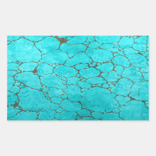 Sticker Rectangulaire turquoise