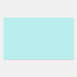 Sticker Rectangulaire Turquoise clair