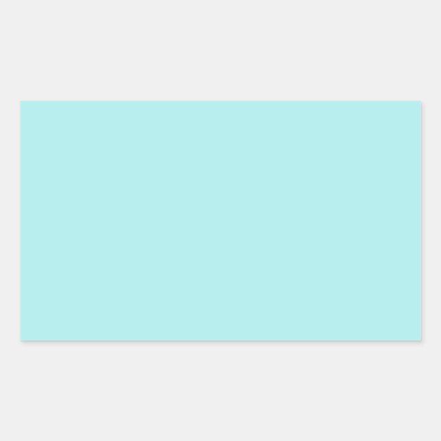 Sticker Rectangulaire Turquoise clair (Devant)
