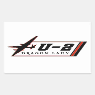 Sticker Rectangulaire U2 Dragon Lady avion espion