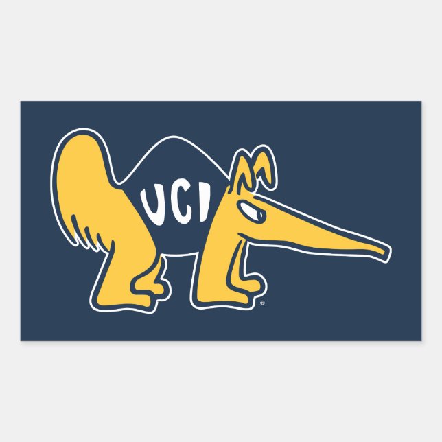Sticker Rectangulaire UC Irvine | Anteaters UCI (Devant)