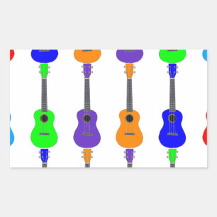 Sticker Rectangulaire Ukuleles