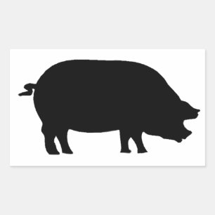 Sticker Rectangulaire Un vrai jambon