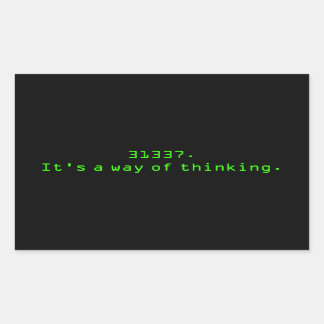 Sticker Rectangulaire Une façon de penser