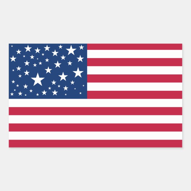 Sticker Rectangulaire Une nouvelle constellation pour le drapeau américa (Devant)