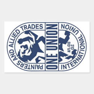 Sticker Rectangulaire Union internationale des peintres et métiers allié