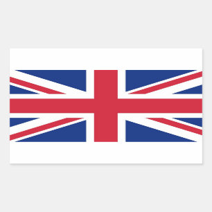 Sticker Rectangulaire Union Jack : Drapeau du Royaume-Uni