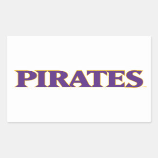 Sticker Rectangulaire Université de Caroline de l'Est | Pirates