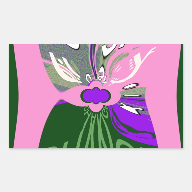 Sticker Rectangulaire USA Change Art Print (Devant)