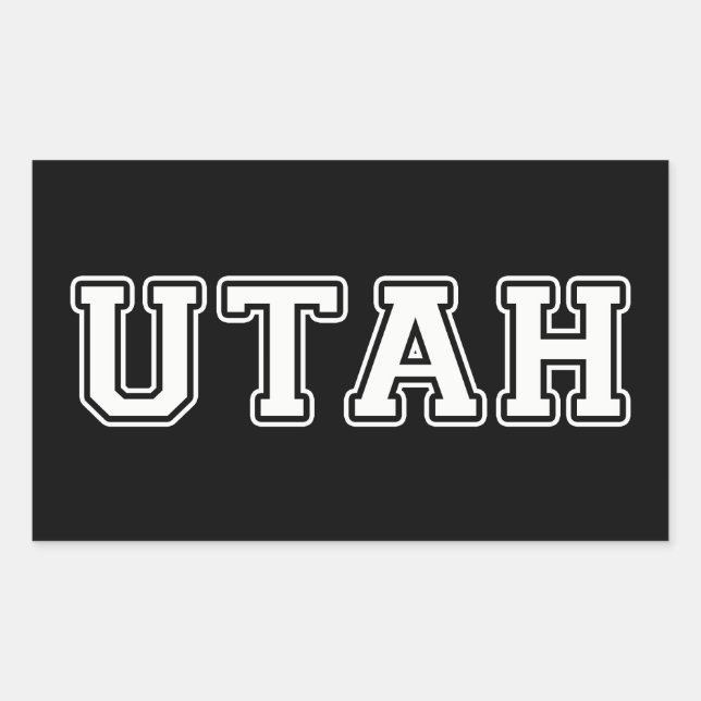 Sticker Rectangulaire Utah (Devant)