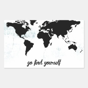 Sticker Rectangulaire Va te trouver