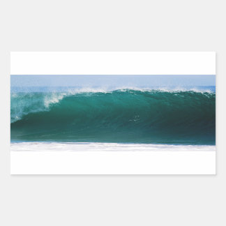 Sticker Rectangulaire Vague océanique Turquoise