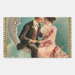 Sticker Rectangulaire valentines victoriennes