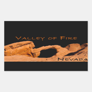Sticker Rectangulaire Vallée du feu du Nevada