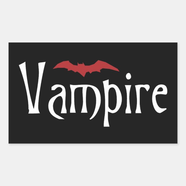 Sticker Rectangulaire Vampire (Devant)