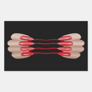 Sticker Rectangulaire Vampire finger V.2