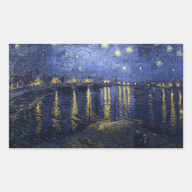 Sticker Rectangulaire Van Gogh (Devant)