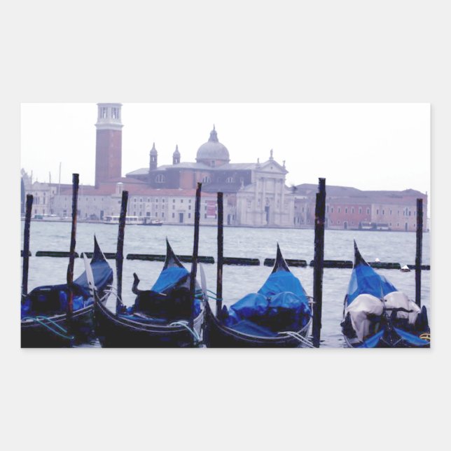 Sticker Rectangulaire Venise Italie Voyage (Devant)