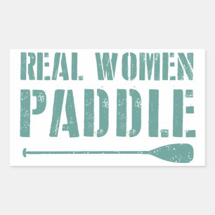 Sticker Rectangulaire Véritables Femmes Paddle