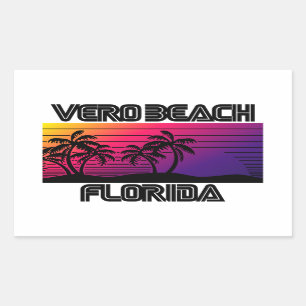 Sticker Rectangulaire Vero Beach Floride